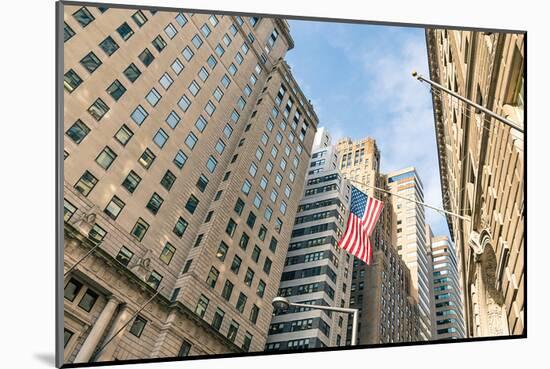 Our Flag Over Wall St.-null-Mounted Art Print