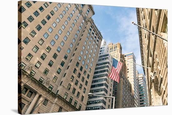 Our Flag Over Wall St.-null-Stretched Canvas
