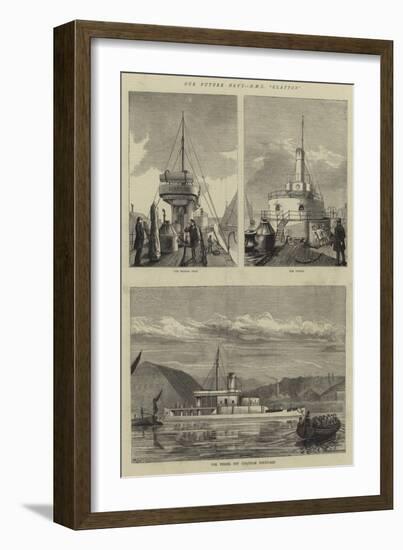 Our Future Navy, HMS Glatton-null-Framed Giclee Print