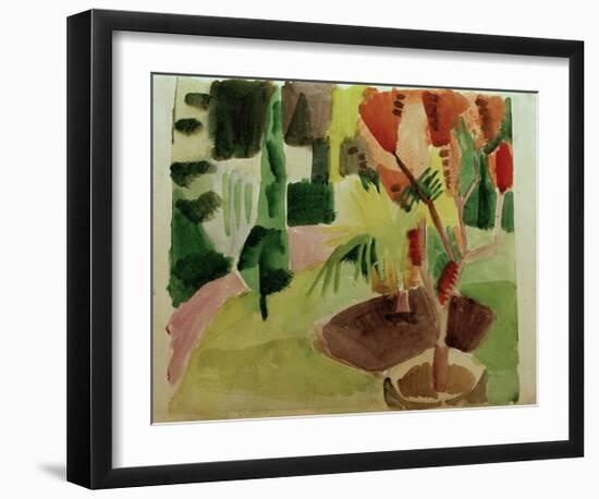 Our Garden by the Lake 2-Auguste Macke-Framed Giclee Print