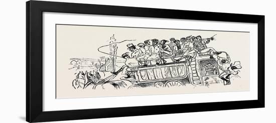 Our Great Football Match, Pelicans Versus Phantoms: We Drive Down-null-Framed Giclee Print