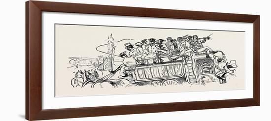 Our Great Football Match, Pelicans Versus Phantoms: We Drive Down-null-Framed Giclee Print