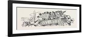 Our Great Football Match, Pelicans Versus Phantoms: We Drive Down-null-Framed Giclee Print
