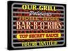 Our Grill Ribs-Mark Frost-Stretched Canvas