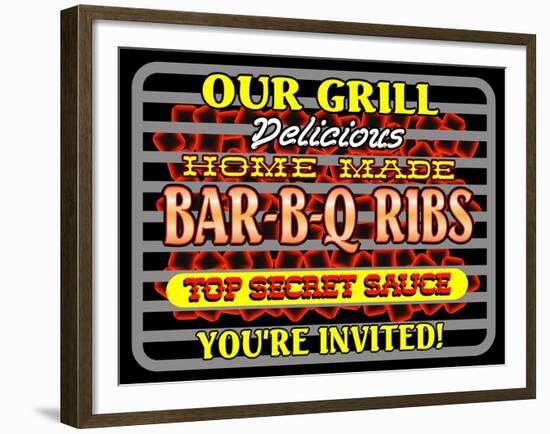 Our Grill Ribs-Mark Frost-Framed Giclee Print