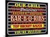 Our Grill Ribs-Mark Frost-Mounted Giclee Print