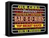 Our Grill Ribs-Mark Frost-Framed Stretched Canvas