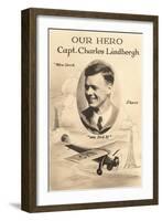 Our Hero Charles Lindbergh-null-Framed Art Print