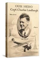 Our Hero Charles Lindbergh-null-Stretched Canvas