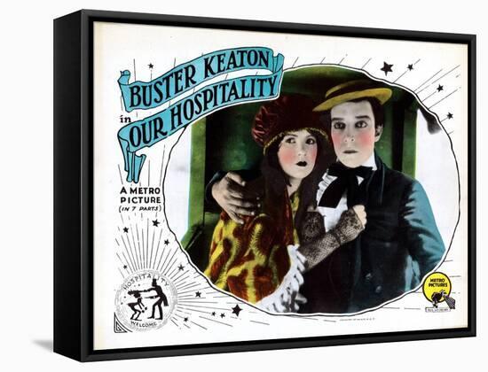 Our Hospitality, from Left: Natalie Talmadge, Buster Keaton, 1923-null-Framed Stretched Canvas