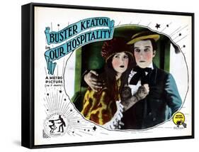 Our Hospitality, from Left: Natalie Talmadge, Buster Keaton, 1923-null-Framed Stretched Canvas