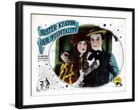 Our Hospitality, from Left: Natalie Talmadge, Buster Keaton, 1923-null-Framed Art Print