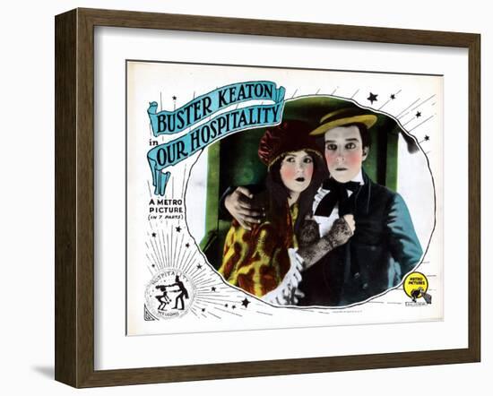 Our Hospitality, from Left: Natalie Talmadge, Buster Keaton, 1923-null-Framed Art Print