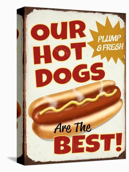 Our Hot Dogs Best-Retroplanet-Stretched Canvas