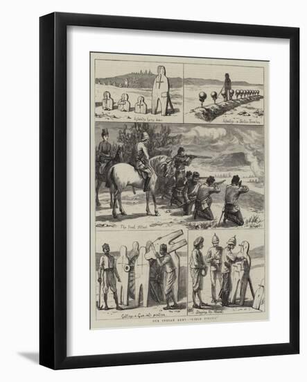 Our Indian Army, Field Firing-Harry Hamilton Johnston-Framed Giclee Print