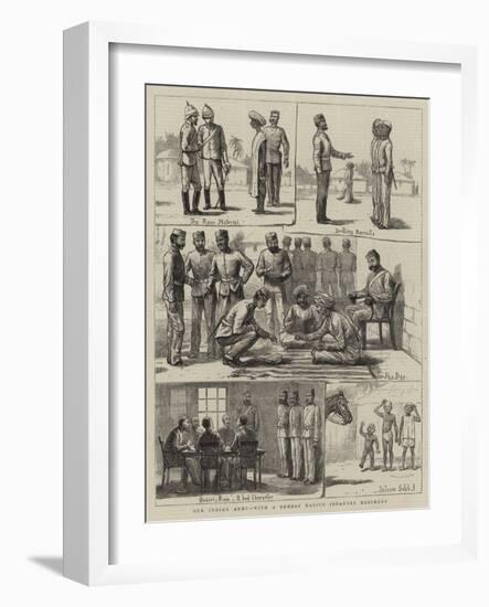 Our Indian Army, with a Bombay Native Infantry Regiment-null-Framed Giclee Print