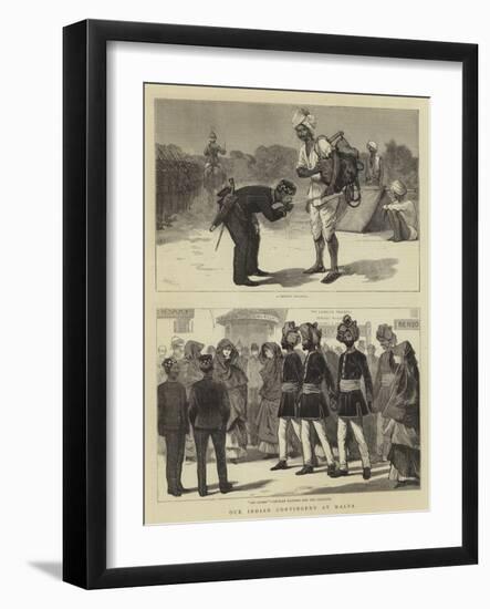 Our Indian Contingent at Malta-Joseph Nash-Framed Giclee Print
