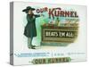 Our Kurnel Brand Cigar Box Label-Lantern Press-Stretched Canvas