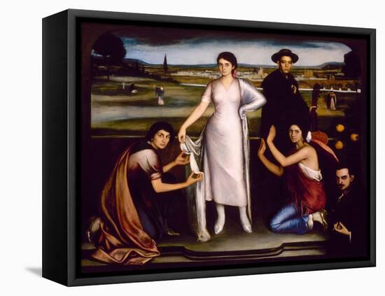 Our Lady of Andalucia, 1907-Julio Romero de Torres-Framed Stretched Canvas