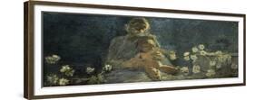 Our Lady of Chrysanthemums, 1890-Gaetano Previati-Framed Giclee Print