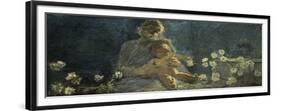 Our Lady of Chrysanthemums, 1890-Gaetano Previati-Framed Giclee Print