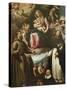 Our Lady of Graces with Saints Francis of Assisi-Fabrizio Santafede-Stretched Canvas