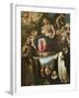 Our Lady of Graces with Saints Francis of Assisi-Fabrizio Santafede-Framed Giclee Print