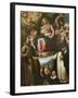 Our Lady of Graces with Saints Francis of Assisi-Fabrizio Santafede-Framed Giclee Print