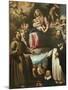 Our Lady of Graces with Saints Francis of Assisi-Fabrizio Santafede-Mounted Giclee Print