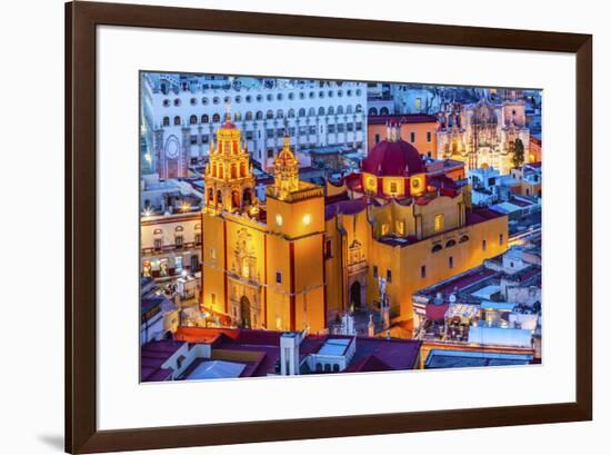 Our Lady of Guanajuato Church Guanajuato, Mexico From Le Pipila Overlook-William Perry-Framed Premium Photographic Print