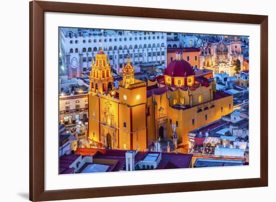 Our Lady of Guanajuato Church Guanajuato, Mexico From Le Pipila Overlook-William Perry-Framed Premium Photographic Print