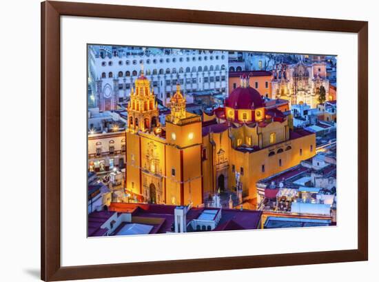 Our Lady of Guanajuato Church Guanajuato, Mexico From Le Pipila Overlook-William Perry-Framed Premium Photographic Print