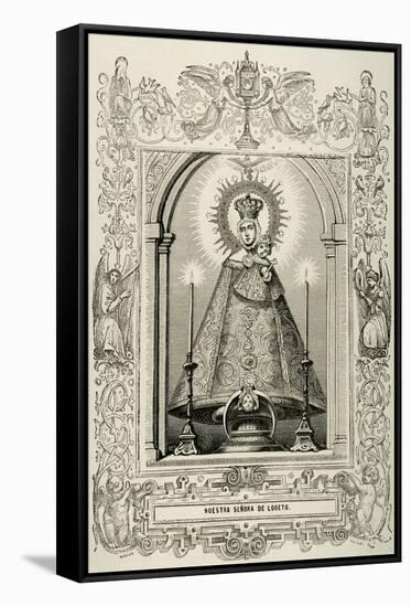 Our Lady of Loreto. by Capuz. Ano Cristino, 1853-Tomás Capuz Alonso-Framed Stretched Canvas
