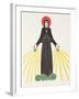 Our Lady of Lourdes, 1920-Eric Gill-Framed Giclee Print