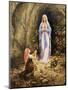 Our Lady of Lourdes-Edgar Jerins-Mounted Giclee Print