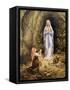 Our Lady of Lourdes-Edgar Jerins-Framed Stretched Canvas