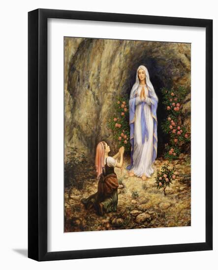 Our Lady of Lourdes-Edgar Jerins-Framed Giclee Print