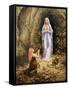 Our Lady of Lourdes-Edgar Jerins-Framed Stretched Canvas