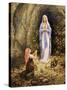 Our Lady of Lourdes-Edgar Jerins-Stretched Canvas