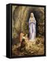 Our Lady of Lourdes-Edgar Jerins-Framed Stretched Canvas