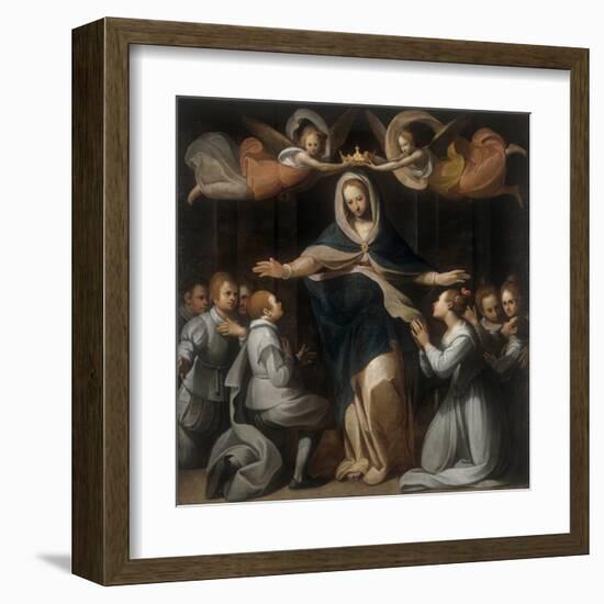 Our Lady of Mercy with the Orphans-Benedetto Marini-Framed Art Print