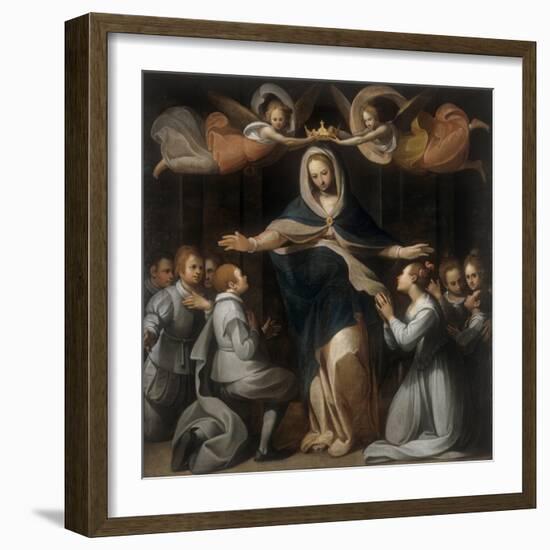 Our Lady of Mercy with the Orphans-Benedetto Marini-Framed Art Print