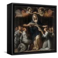 Our Lady of Mercy with the Orphans-Benedetto Marini-Framed Stretched Canvas