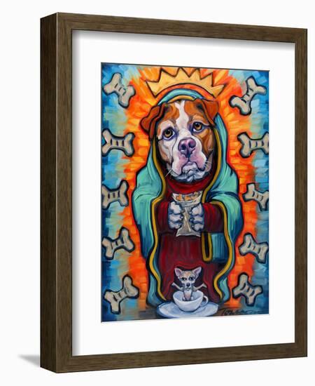 Our Lady of Perpetual Dog Biscuits-Connie R. Townsend-Framed Art Print