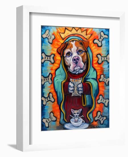 Our Lady of Perpetual Dog Biscuits-Connie R. Townsend-Framed Art Print