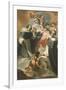 Our Lady of Rosary with Child, St Dominic and St Vincent Ferrer, Circa 1773-Ubaldo Gandolfi-Framed Giclee Print