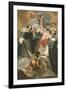 Our Lady of Rosary with Child, St Dominic and St Vincent Ferrer, Circa 1773-Ubaldo Gandolfi-Framed Giclee Print