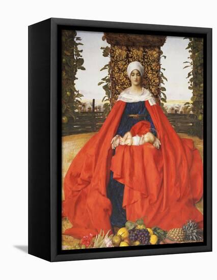 Our Lady of the Fruits of the Earth-Frank Cadogan Cowper-Framed Stretched Canvas