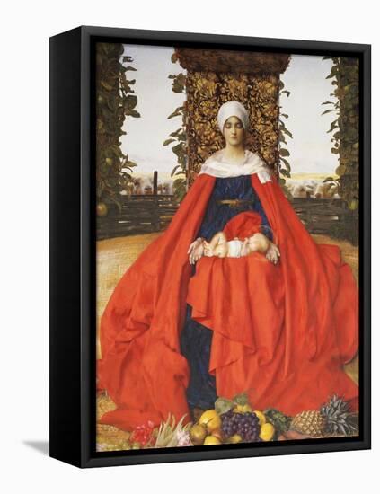 Our Lady of the Fruits of the Earth-Frank Cadogan Cowper-Framed Stretched Canvas