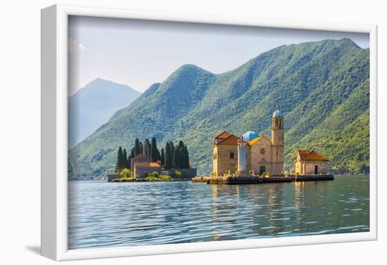 Our Lady of the Rocks, an artificial island, the Roman Catholic Church of Our Lady of the Rocks-Keren Su-Framed Photographic Print